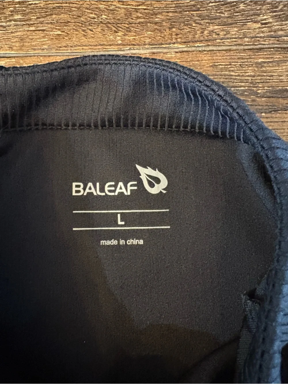 Baleaf Golf Tennis Dress Womens Large Black  Ribbed Half Zip Cutout